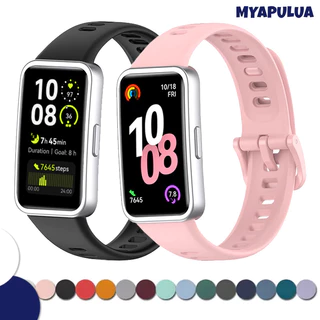 สายซิลิโคนอ่อนกีฬาระบายอาศ for Smartwatch Huawei Band 10 9 8/ NFC ยางเปลี่ยนสายรัดข้อมือปรับได้สายรัดข้อมือ สายรัดข้อมือ