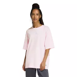adidas ไลฟ์สไตล์ เสื้อยืดพิมพ์ลาย MINI EMBROIDERY OVERSIZED ผู้หญิง สีชมพู KA5085