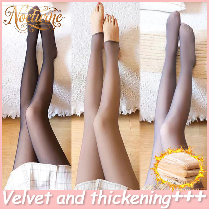 🚀 ส่งภายใน24ชม. ✨ ถุงน่องสำลีบุขน 140g 🧦 เอวสูงเก็บหน้าท้อง ไม่ขาดง่าย แฟชั่นปัจจุบัน