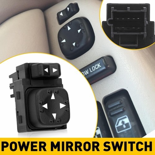 1X Black 9-Pins Mirror Switch For Chevrolet Car GMC Auto Accessories Perfect Fit