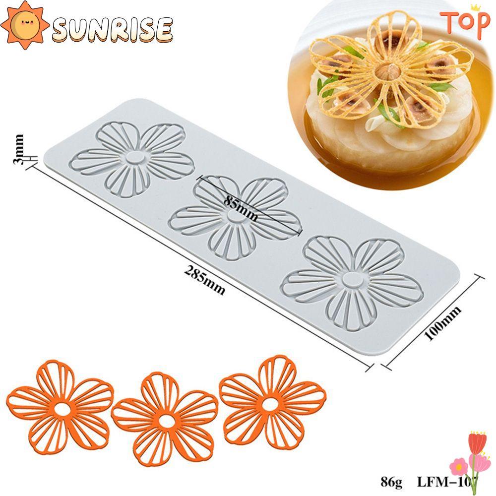 SUNRISE แม่พิมพ์อบใบเสื่อฟองดอง เครื่องอบขนม ซิลิโคน Mould
