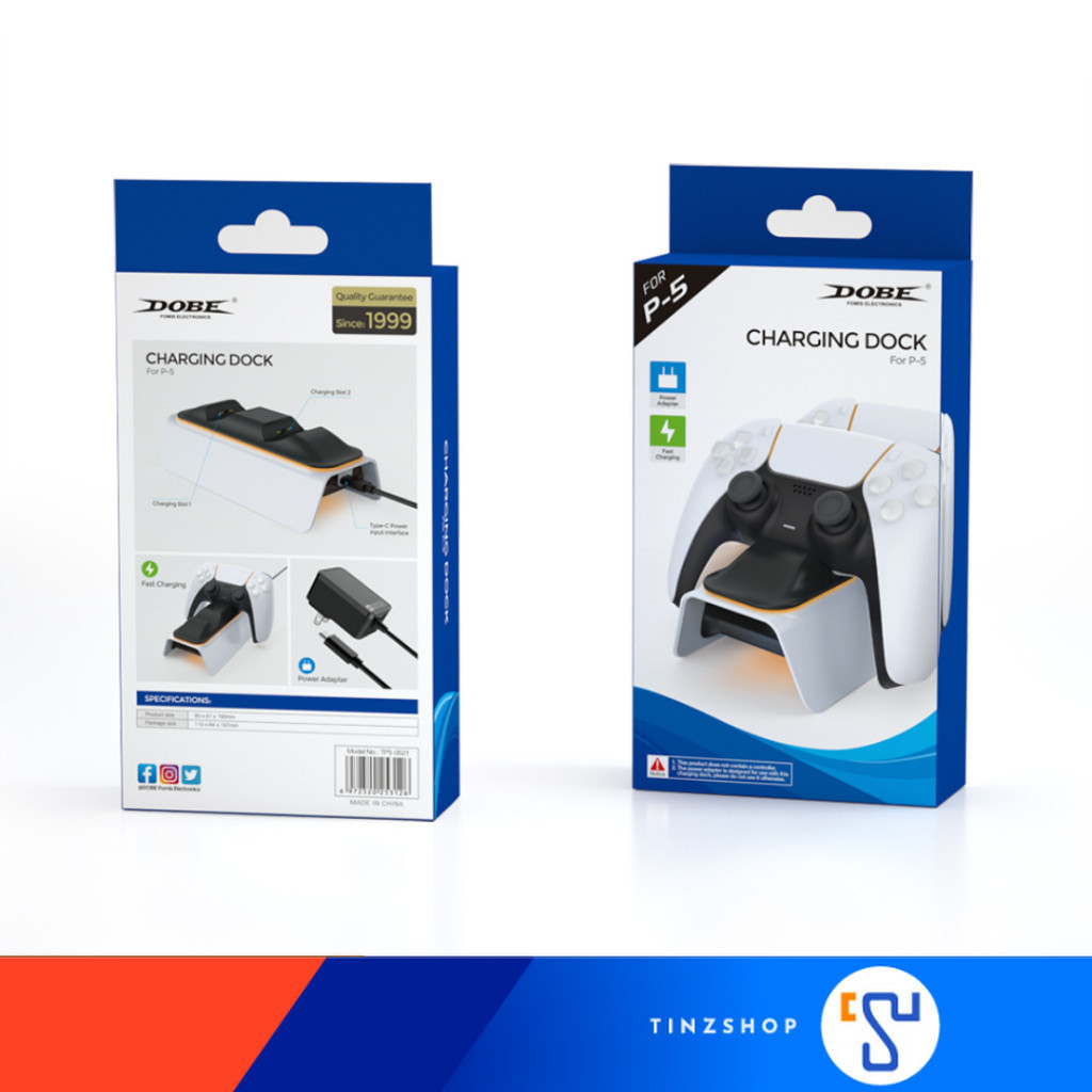 [ส่งด่วน]DOBE TP5-0521B / TP5-0521Gray Charging Dock For P-5 / White,Gray แท่นชาร์จจอย Dual Sens Tinzshop
