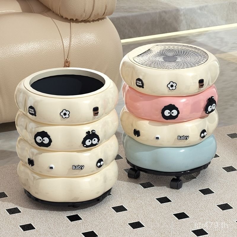 ถังขยะล้อ 2025 สไตล์ใหม่ Creative Donut ห้องนอนที่ถอดออกได้ High-Appearance High-End หรูหราห้องนั่งเ