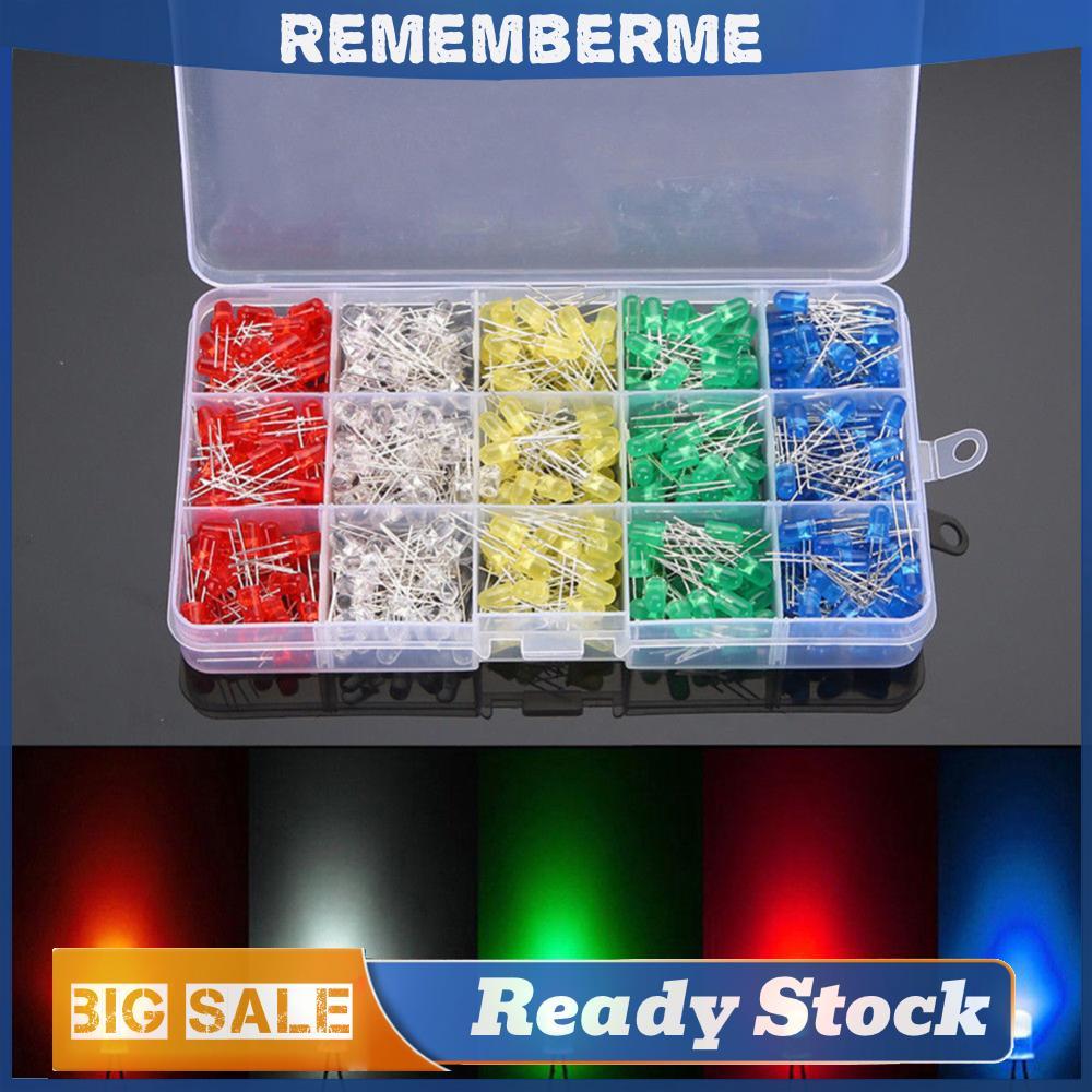 500 ชิ้น LED Light-Emitting Diode 100 ชิ้น/สี 5 มม.Emitting Diode Assortment