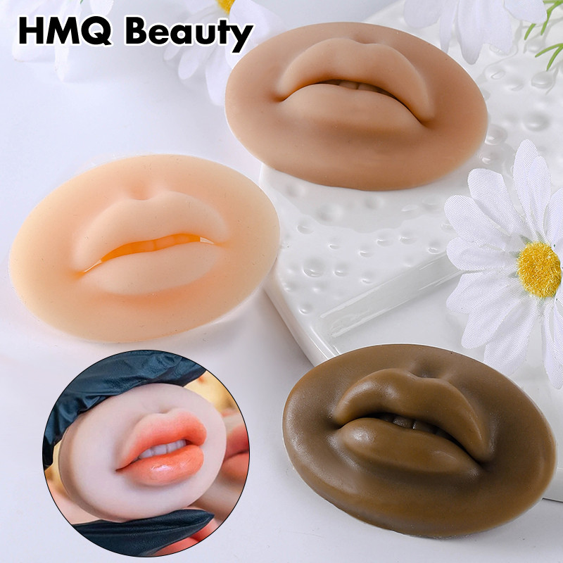 Tattoo Practice Lip Skin 3D สามเณรแต่งหน้าการฝึกอบรม Lip Mask กึ่งถาวรอุปกรณ์ฝึกซ้อม