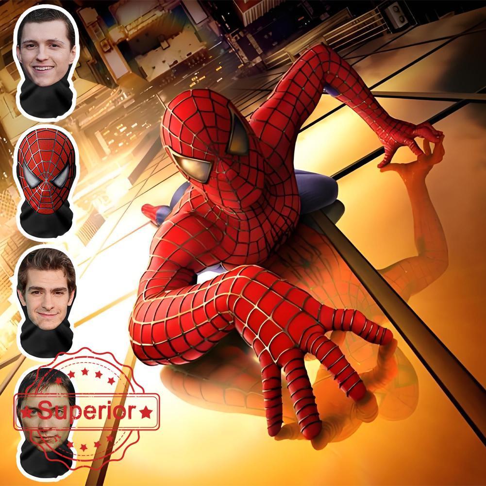 หน้ากากคนดัง 3D พิมพ์ Spiderman III หน้ากากหมวกซูเปอร์ฮีโร่หมวกคอสเพลย์ Balaclava C3F1
