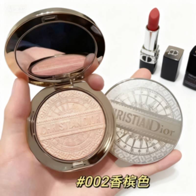 A9999-2025 Autumn สินค้าใหม่ Golden Pressed Powder 6g Color No. 001 Christmas Gold/002 Champagne-0AA