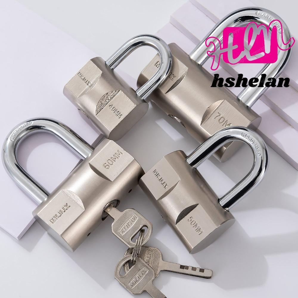 HSHELAN กุญแจหนัก,ล็อครักษาความปลอดภัยกันน้ํากันสนิม,สากลพร้อมปุ่มสแตนเลสที่ปลอดภัยกุญแจกันขโมยกลางแจ้งยิมหอพักประตูตู้