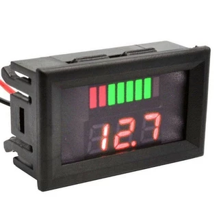 เครื่องวัดโวลท์ แบบดิจิตอล วัดแรงดันไฟตั้งแต่ DC 12-60v Battery ความจุแบตเตอรี่12V 24V 36V 48V 60V