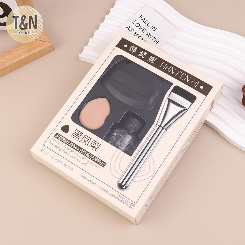 <T&N> Triangle ck พัฟแต่งหน้า 7 ชิ้น/เซ็ต Flat-head Foundation Brush Cleaner Mini Finger Sponge คอนซ