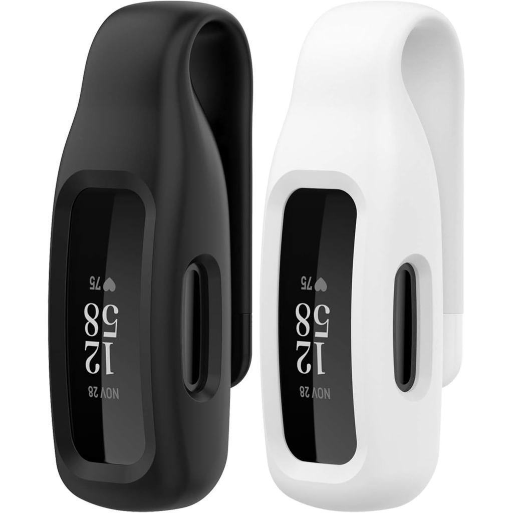 2-Pack เข้ากันได้กับ Fitbit Inspire 3 Inspire 2 Ace 3 กรณีผู้ถือคลิปซิลิโคนอ่อนนุ่มเปลี่ยนสําหรับ In