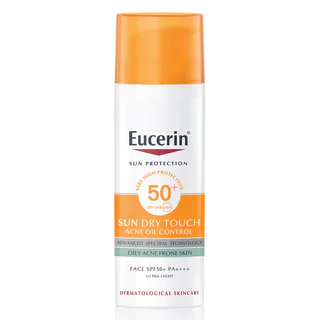 Eucerin ครีมกันแดด ยูเซอริน ซันดราย ทัช แอคเน่ ออยล์ คอนโทรล SPF50+ PA++++ 50 มล.