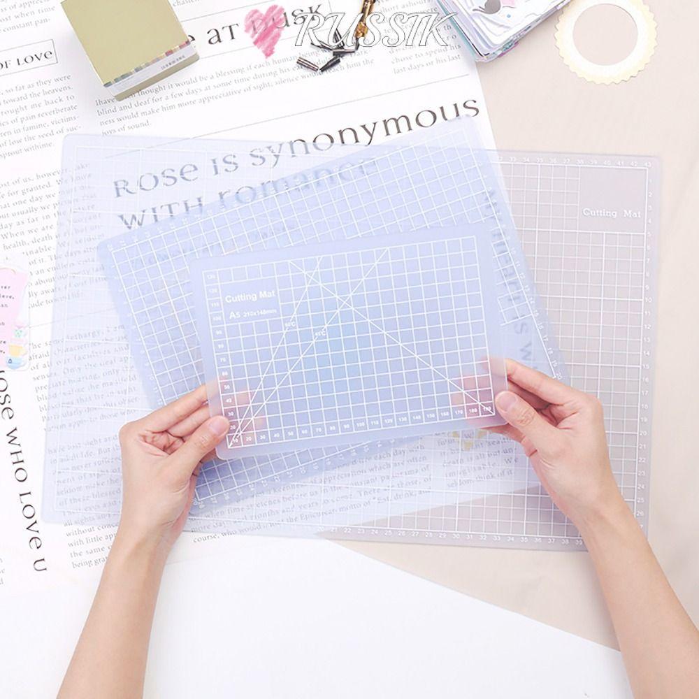 แผ่นรองตัด RUZSIK, A3 A4 A5 เขียง PVC, แกะสลัก Patchwork เย็บหนังหัตถกรรมเครื่องมือ Workbench Pad