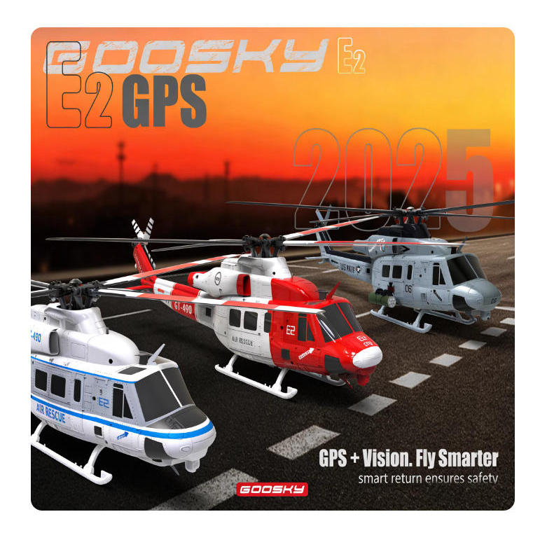 GOOSKY E2 GPS ดูเหมือนเฮลิคอปเตอร์ UH-1Y ตัวจริง หมายเลขโมเดล: BAF050004