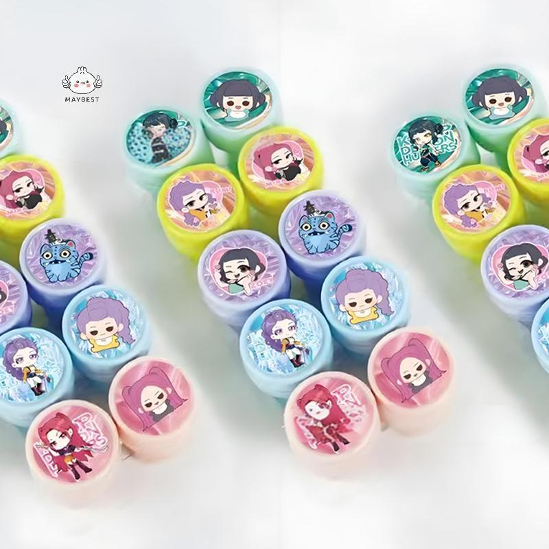 {maybest} 10 ชิ้นKpop Demon Hunterแสตมป์พรรคโปรดปรานประทับตราแสตมป์สําหรับเด็กห้องเรียนรางวัลโรงเรียนGoodieกระเป๋าของขวัญ {TH}