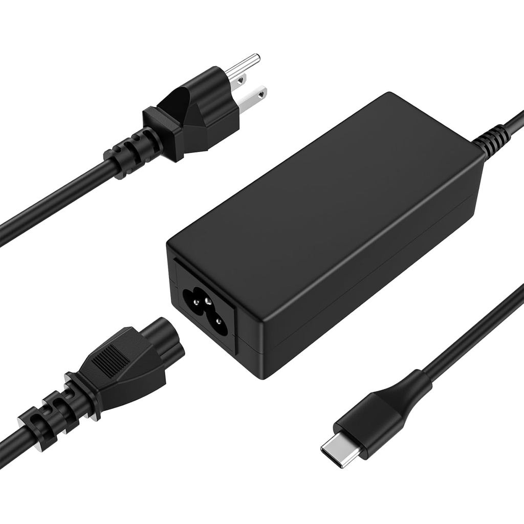 Universal 45W USB Type-C Fast Charger ใช้งานร่วมกับ Hp Chromebook X36011-ae051wm 11-ae001tu 14-ca051