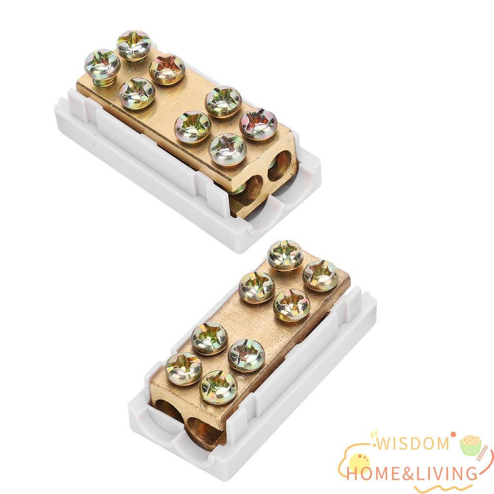 WISDOM 5 ชิ้น Parallel Spliter, 2.5-16mm2 100A Terminal Spliter, Parallel Connector วัสดุทองแดง ZK-1