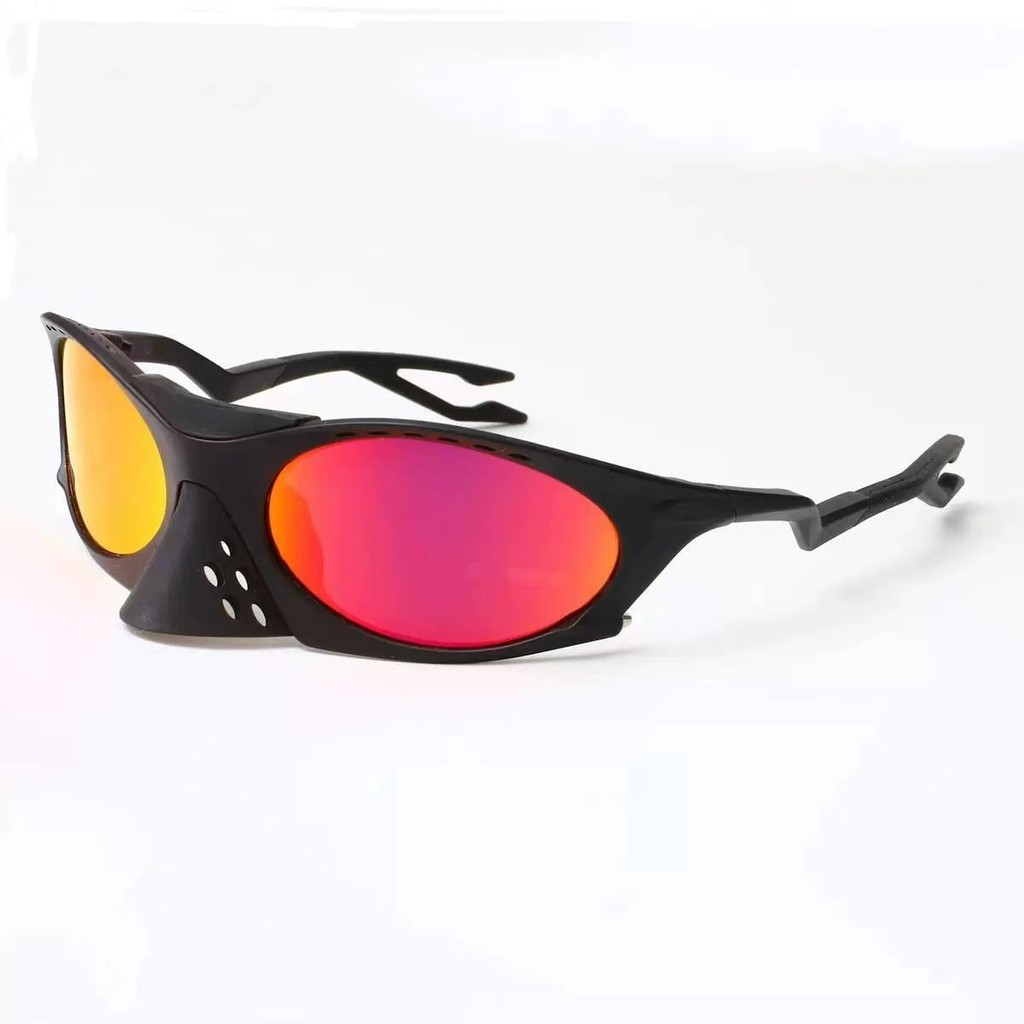 Plantaris แว่นตากันแดด Mens Designer OO9437 กรอบสีดําแว่นตา Ladys Fire เลนส์แฟชั่นแว่นตาโพลาไรซ์ 63 