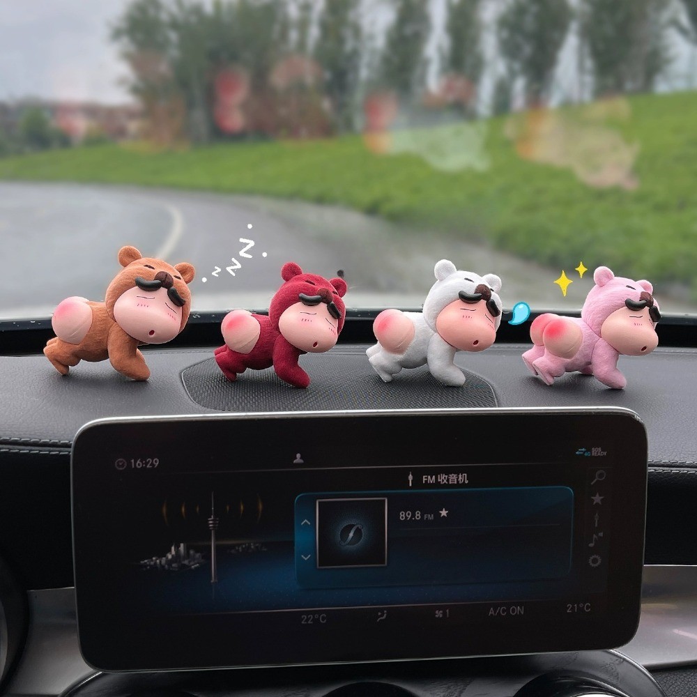 จัดส่งจากประเทศไทย  Flocking Crayon Shin chan คอสเพลย์ Capybara หมีอะนิเมะรูป COD สต็อกรูปตุ๊กตาของเล่นสําหรับของขวัญเด็กคอลเลกชันจี้รถเครื่องประดับตกแต่งเค้กบ้าน ราคา ถูกที่สุด ดีลบีเคเค แกลเลอรีภาพที่ 6