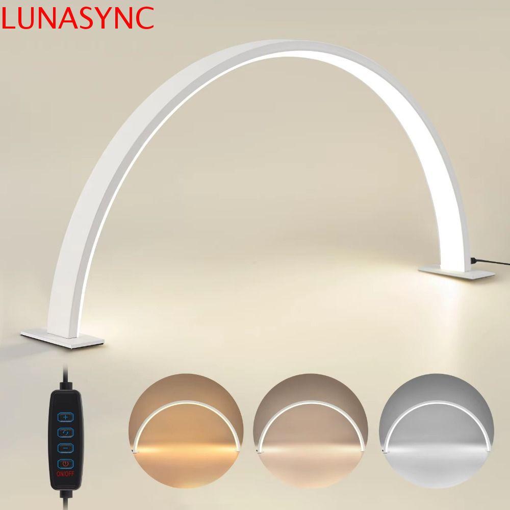 LUNASYNC Half Moon Nail Light, 3 Light Color Eye Protect U-รูปเล็บโคมไฟ, ความสว่าง 180 องศาหรี่แสงได