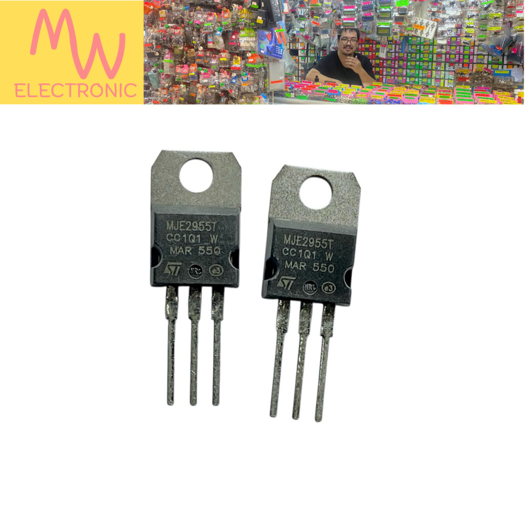 MJE2955T(ราคาต่อ 1 ชิ้น) Transistor PNP 10A 60V 90W ทรานซิสเตอร์ TO-220 มีสินค้าพร้อมส่งในไทย