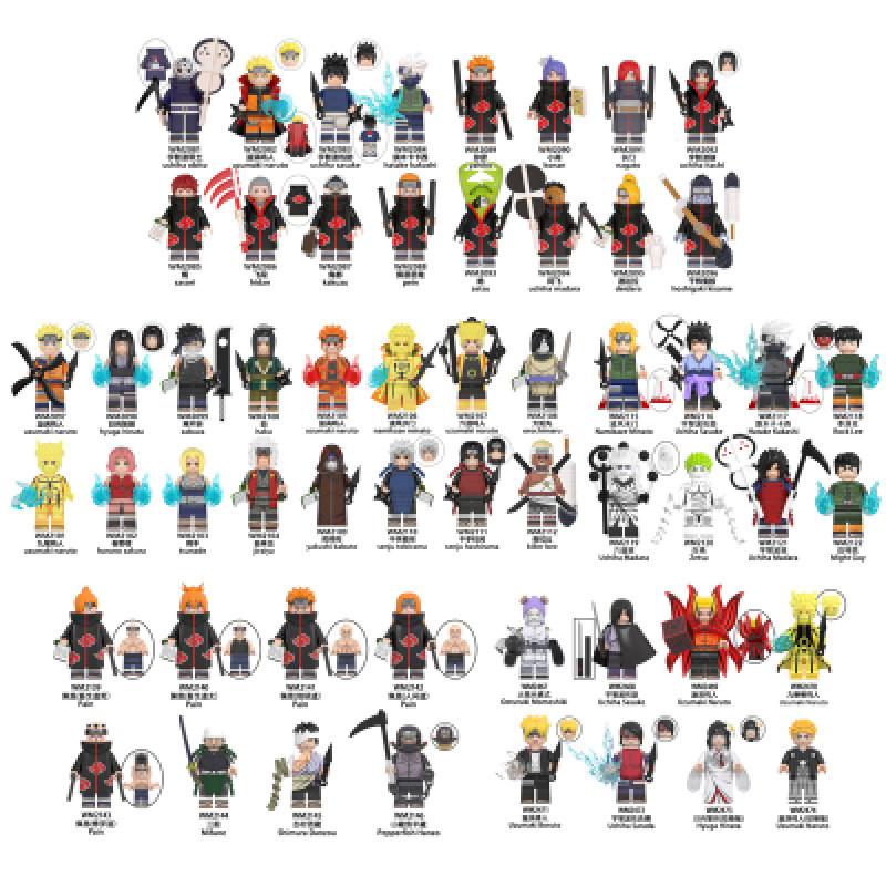 ชุด Bagged WM0/0/0/0 Ninja Building Block Minifigure ของเล่น251124