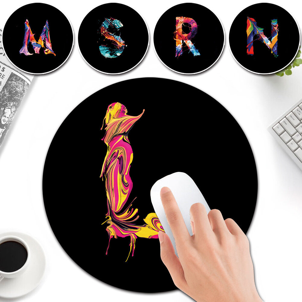 Mousepads แผ่นรองเมาส์ แผ่นรองเมาส์สำนักงานมืออาชีพสำหรับแล็ปท็อปคอมพิวเตอร์แท็บเล็ตพีซีสีดำน่ารักของขวัญสีพิมพ์