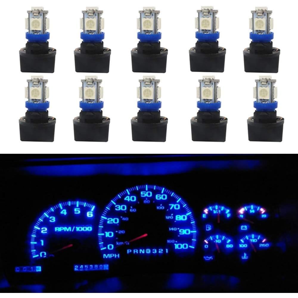WLJH 10Pack Printed Circuit Base T10 194 168 LED Light Bulb PC194 PC195 PC160 PC161 PC168 Instrument