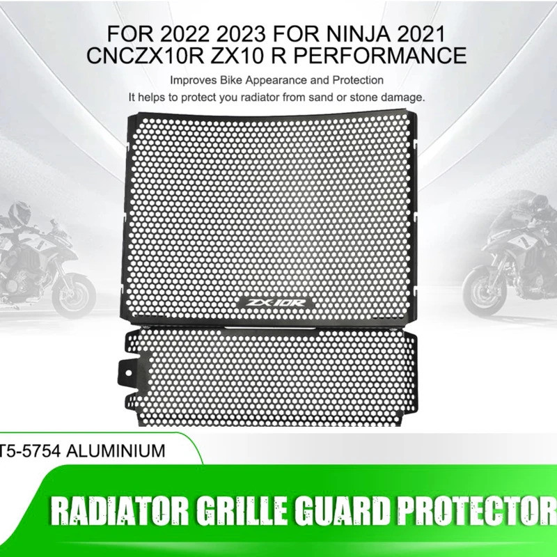 สําหรับ Kawasaki Ninja ZX-10R 2021-2025 2026 CNC หม้อน้ํารถจักรยานยนต์ Grille Guard ป้องกัน ZX10R ZX