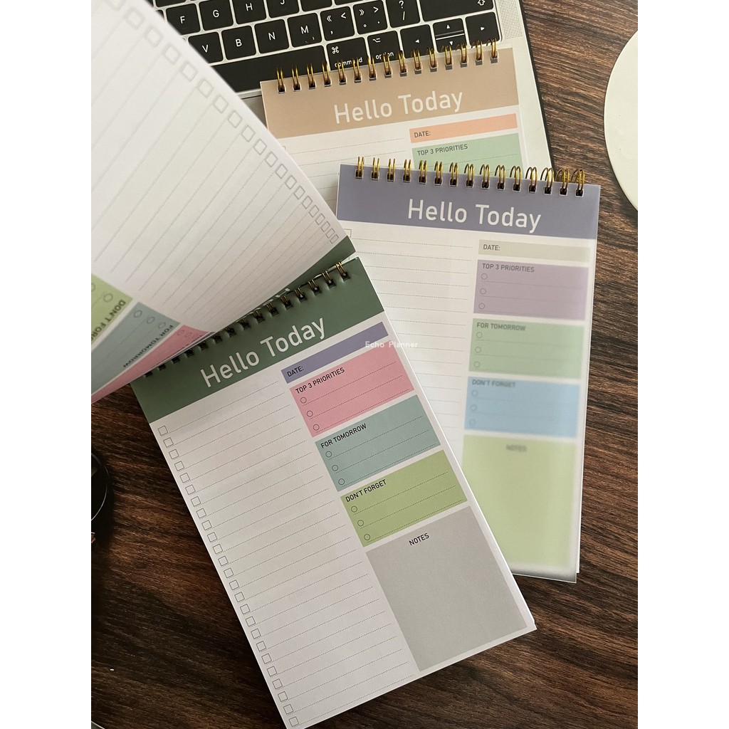 สมุด สมุดบัญชี Hello Today Planner Book Foreign Trade Book Calendar Planner Notebook Layer Notebook