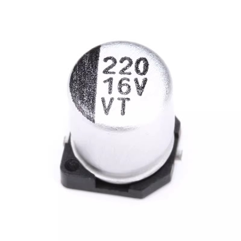 ชิปตัวเก็บประจุไฟฟ้า 10v16v25v35v50v47uf100uf220uf470uf VT ตัวเก็บประจุอลูมิเนียมอิเล็กโทรลีติค