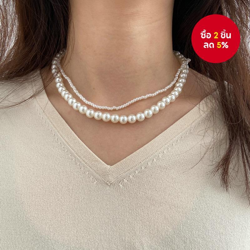 สร้อยคอมุก Ao Dai โมเดิร์น ปลอกคอมุกเทียม 2-3 ชั้นสําหรับผู้หญิงสไตล์หรูหรา