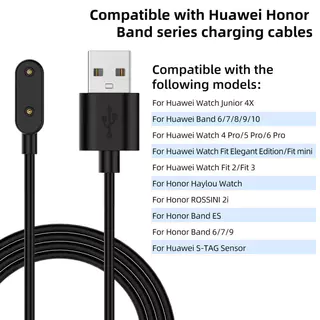 Ankndo USB Type-C Charger สําหรับ Huawei Band 10 9 8 7 6 Fit 2/3 นาฬิกาสายชาร์จ Charger Stand