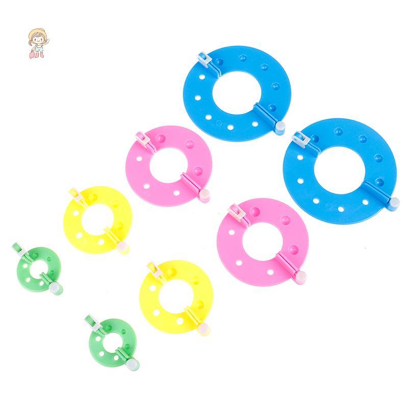 FOT 8PCS 4 ขนาด Fluff Ball Weaver PomPom Maker ถัก Loom Kit TH