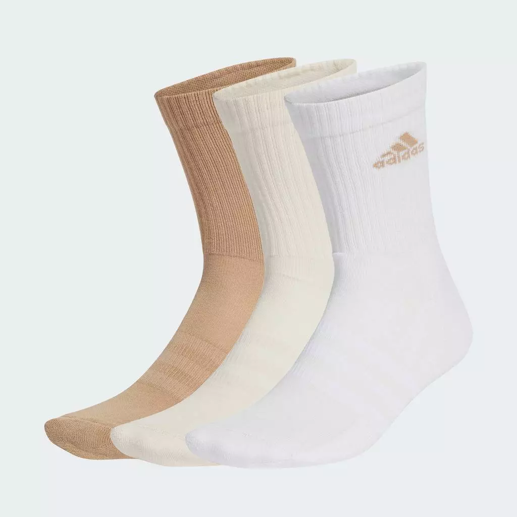adidas ไลฟ์สไตล์ ถุงเท้าความยาวครึ่งแข้งนุ่มสบาย (3 คู่) Unisex สีขาว JC9383