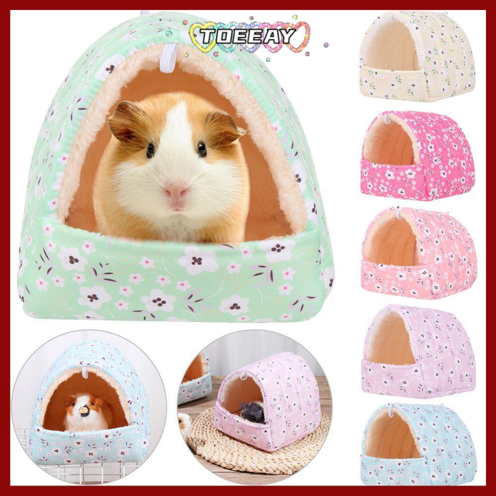 TOEAY Hamster House Winter Mini Cage Rabbit Squirrel รังหนูตะเภาสีสันสดใส