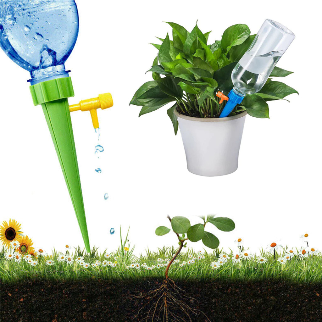 10 ชิ้น กรวยหยดน้ำอัตโนมัติ รดน้ำต้นไม้ ใช้กับขวดน้ำอัดลม ปรับระดับน้ำได้ อุปกรณ์สวน - รูปที่ 6