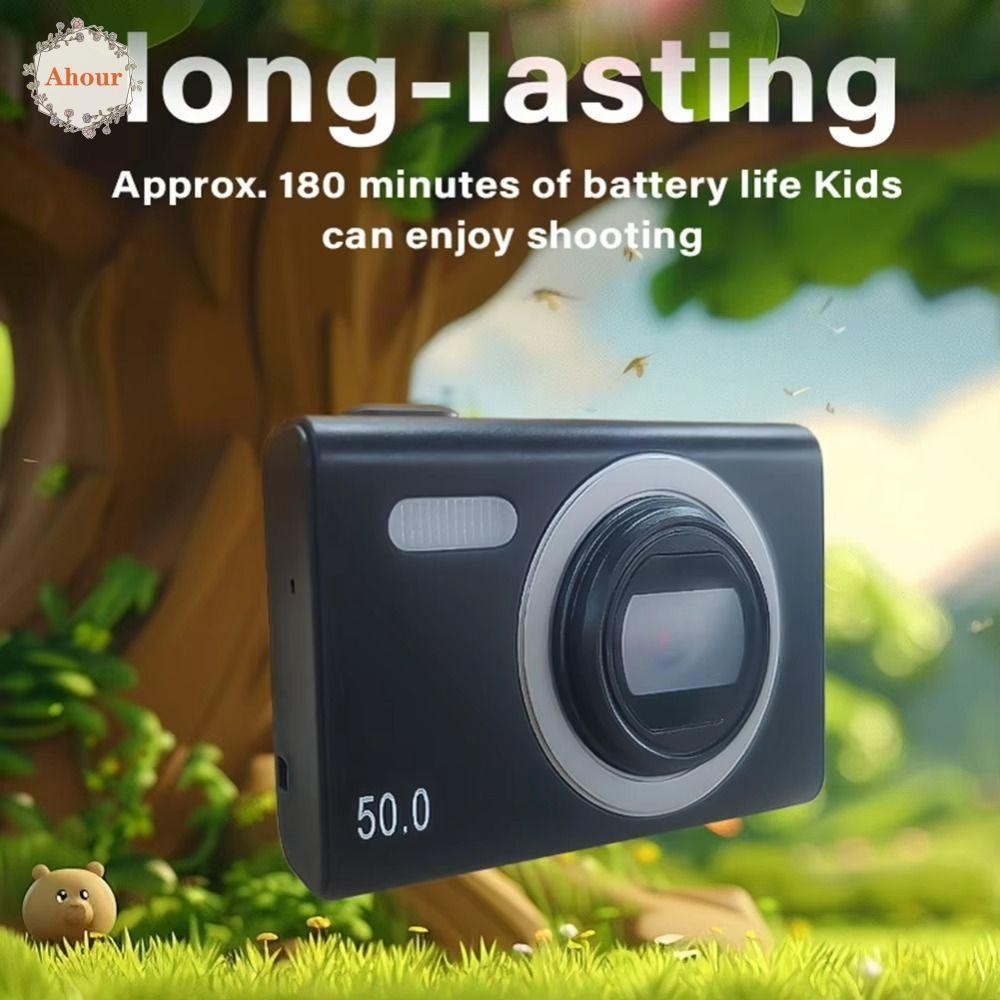 AHOUR Kids Mini Digital Camera Small Children's Mini Camera HD Video SLR Toy Selfie Camera HD Outdoo