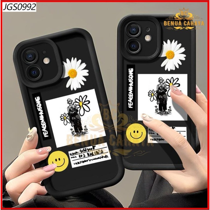 CASE MATTE ROSE MOTIF PEACEMINUSON สําหรับ INFINIX HOT 60 HOT 60I HOT 60 PRO PLUS - HOT 12 12I HOT 1