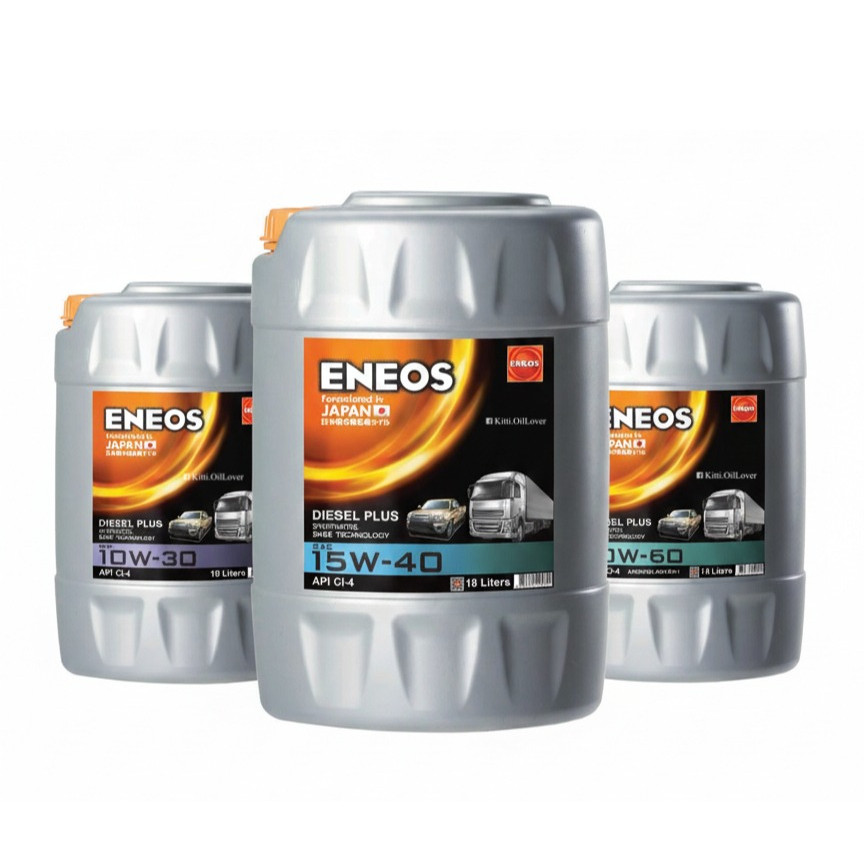 แท้ ENEOS Diesel Plus 10W-30 15W-40 20W-50 เอเนออส ดีเซล พลัส 6 1 6+1 18 ลิตร 10W30 15W40 20W50 เทคโ
