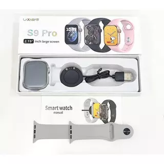 สมาร์ทวอทช์ S9 Pro รุ่นใหม่แบบยูนิเซ็กซ์ นาฬิกาสปอร์ตหน้าจอสัมผัส โทรออกและส่งการแจ้งเตือนข้อความใหม่ Android และ iOS