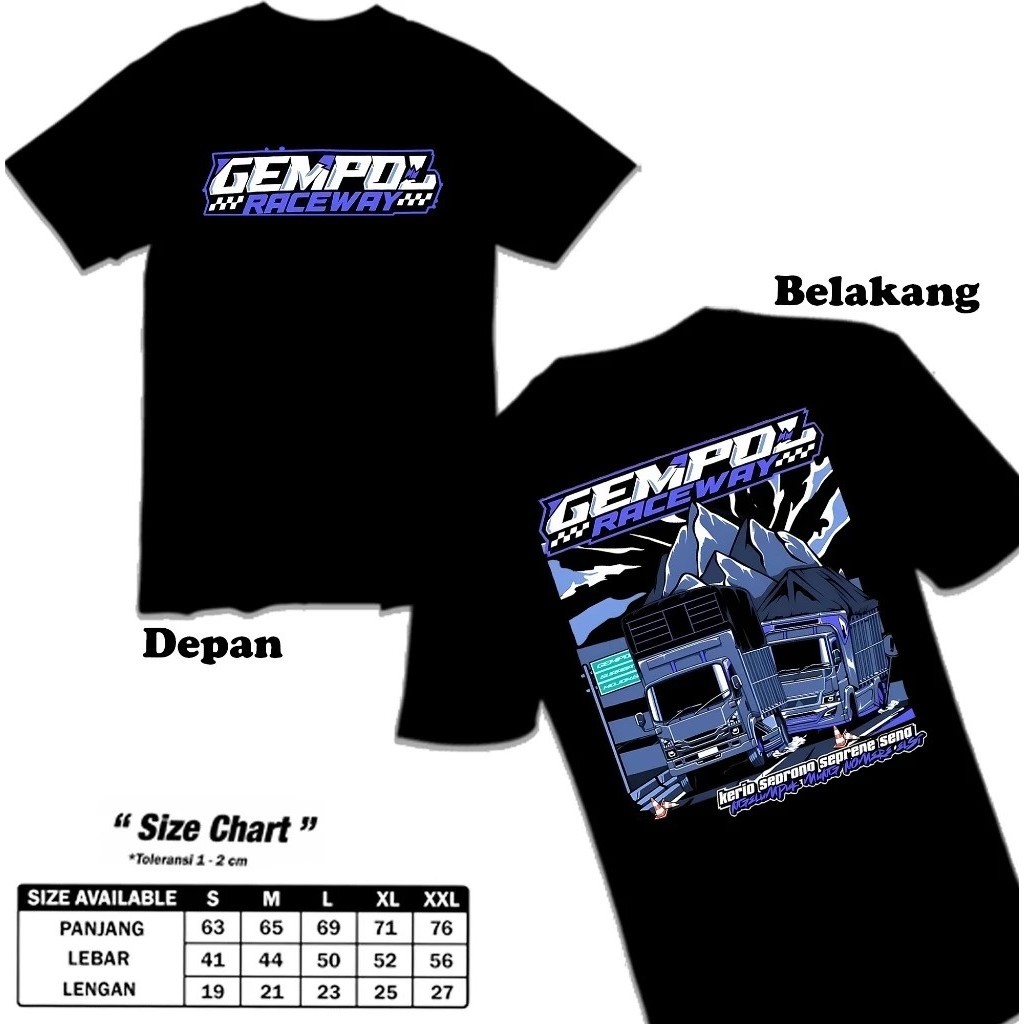 ABASTORE.IDN Truck Mania Gampol Raceaway - เสื้อรถบรรทุก Oleng Mania
