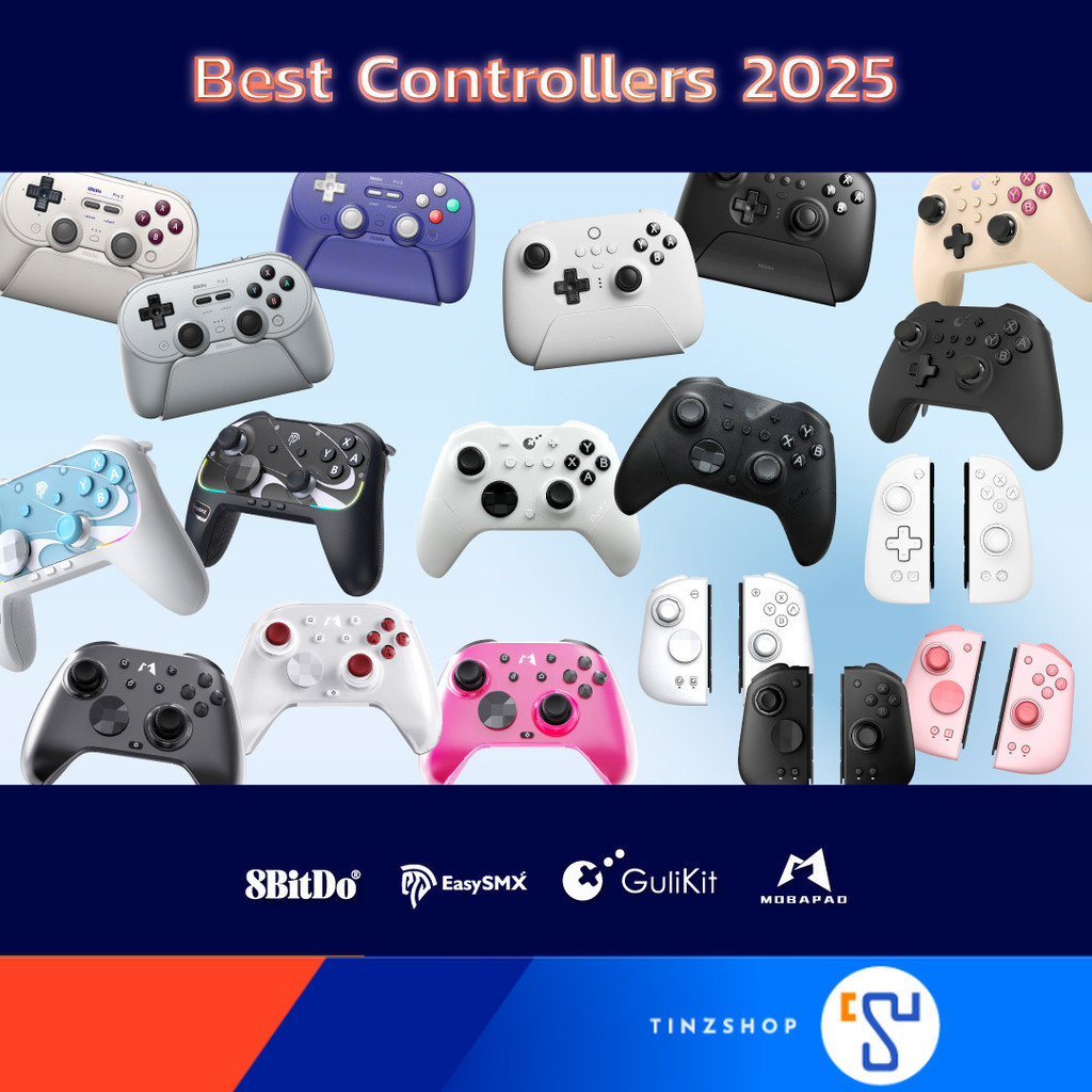 [ส่งด่วน] [Best Controller 2025] : รวมจอย ขายดี tinzshop : Joy 8bitdo , Mobapad M6HD , จอย Gulikit C