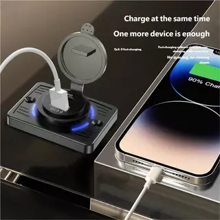 2 พอร์ต 12V RV USB Outlet QC 18W PD 30W Type-C Quick Charge & QC3.0 แผง Wall Mount อะแดปเตอร์ชาร์จสําหรับ Marine Bus ATV รถบรรทุก