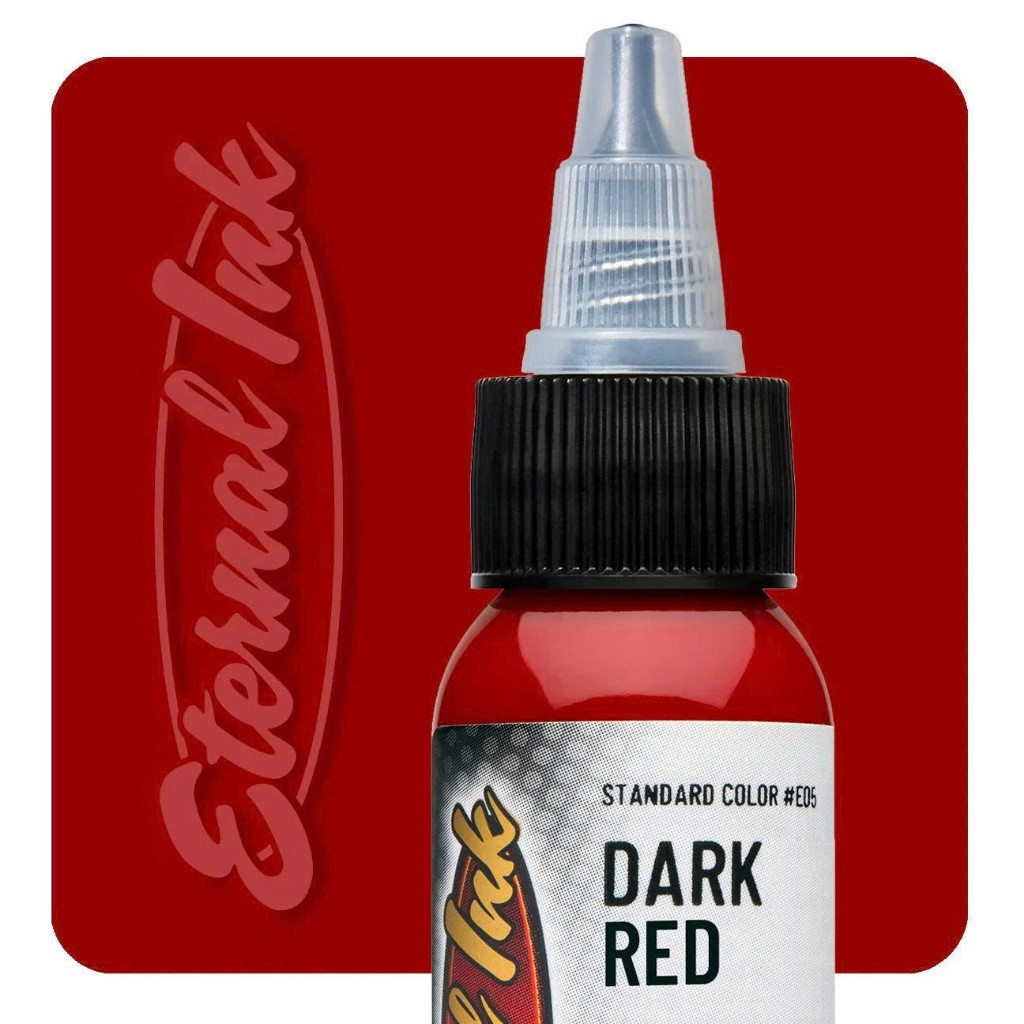 ️ Eternal Dark Red Tattoo Ink – Classic Dark Red