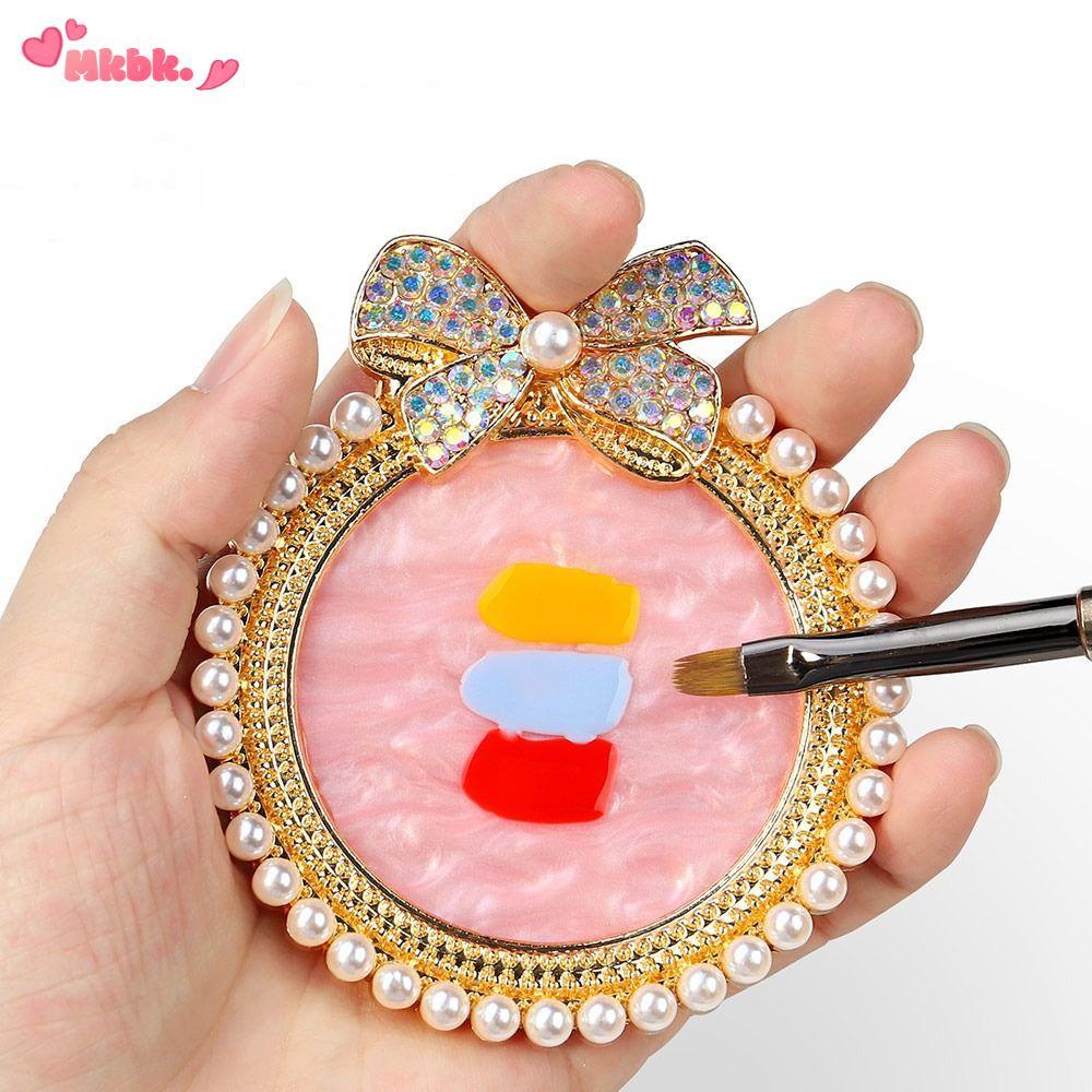 MKBK Nail Art Palettes Agate Stone Nails Plate Showing Shelf Nail Art Gel