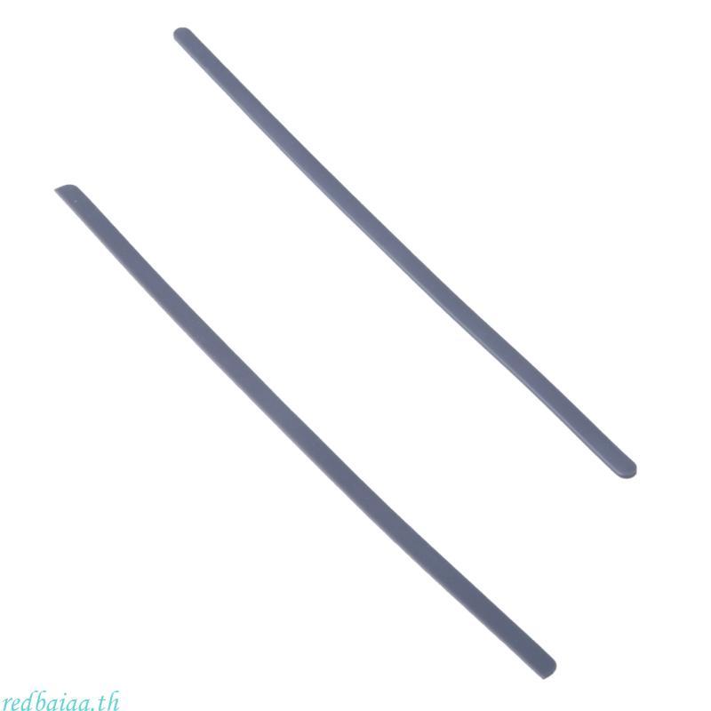 Redbaiaa 2 ชิ้นเปลี่ยนด้านล่างกรณียางสีดําฟุตแถบเท้าสําหรับ Latitude 7400 E7400