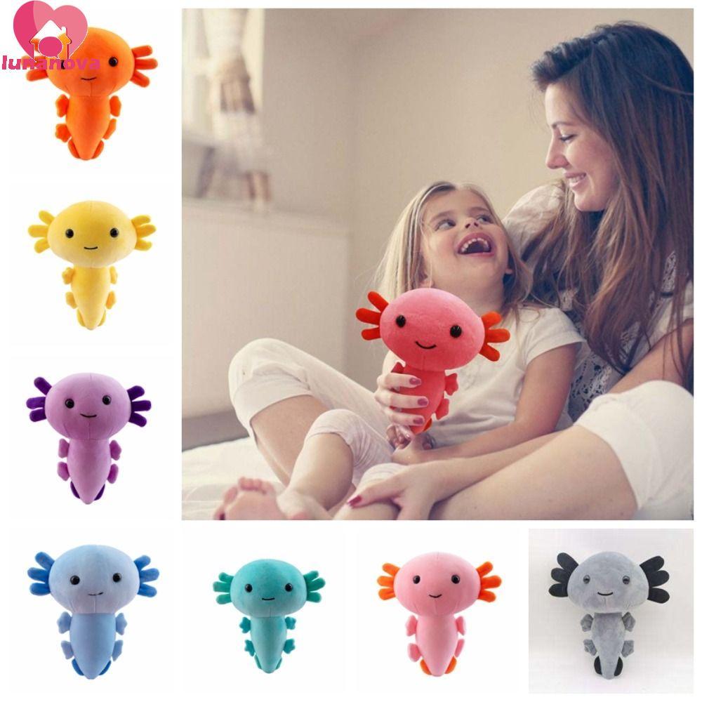 LUNANOVA 20 ซม.Axolotl ของเล่นตุ๊กตา, Plushie Axolotl Salamander Axolotl ตุ๊กตาสัตว์ Plushie ตุ๊กตาน