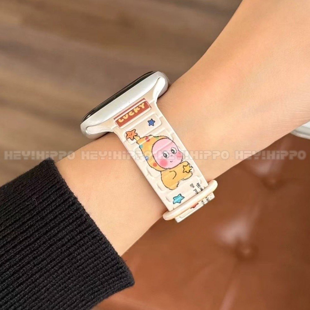 น่ารัก Star Baby Magnetic Strap เหมาะสําหรับ iwatch49/46/45/44/42/41/40/38mm สายการ์ตูนเหมาะสําหรับ iwatch11/10/9/8/7/6/5/6/5/4/3/2/1