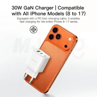 หัวชาร์จ Orsen By Eloop C31T 30W PD+QC 3.0 อแดปเตอร์ Type C USB Fast Charge GaN Charger ชาร์จเร็ว